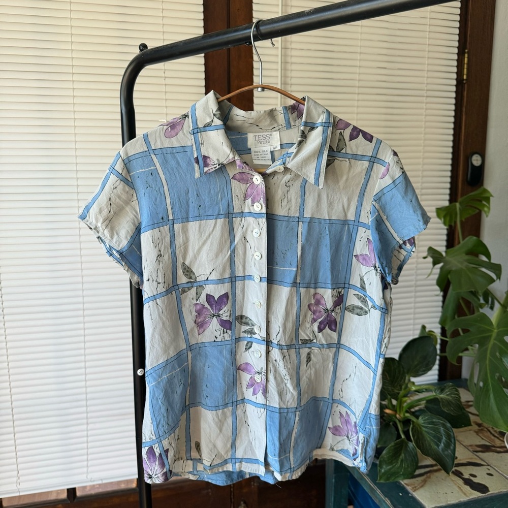 Vintage Tess 100% Silk Blouse